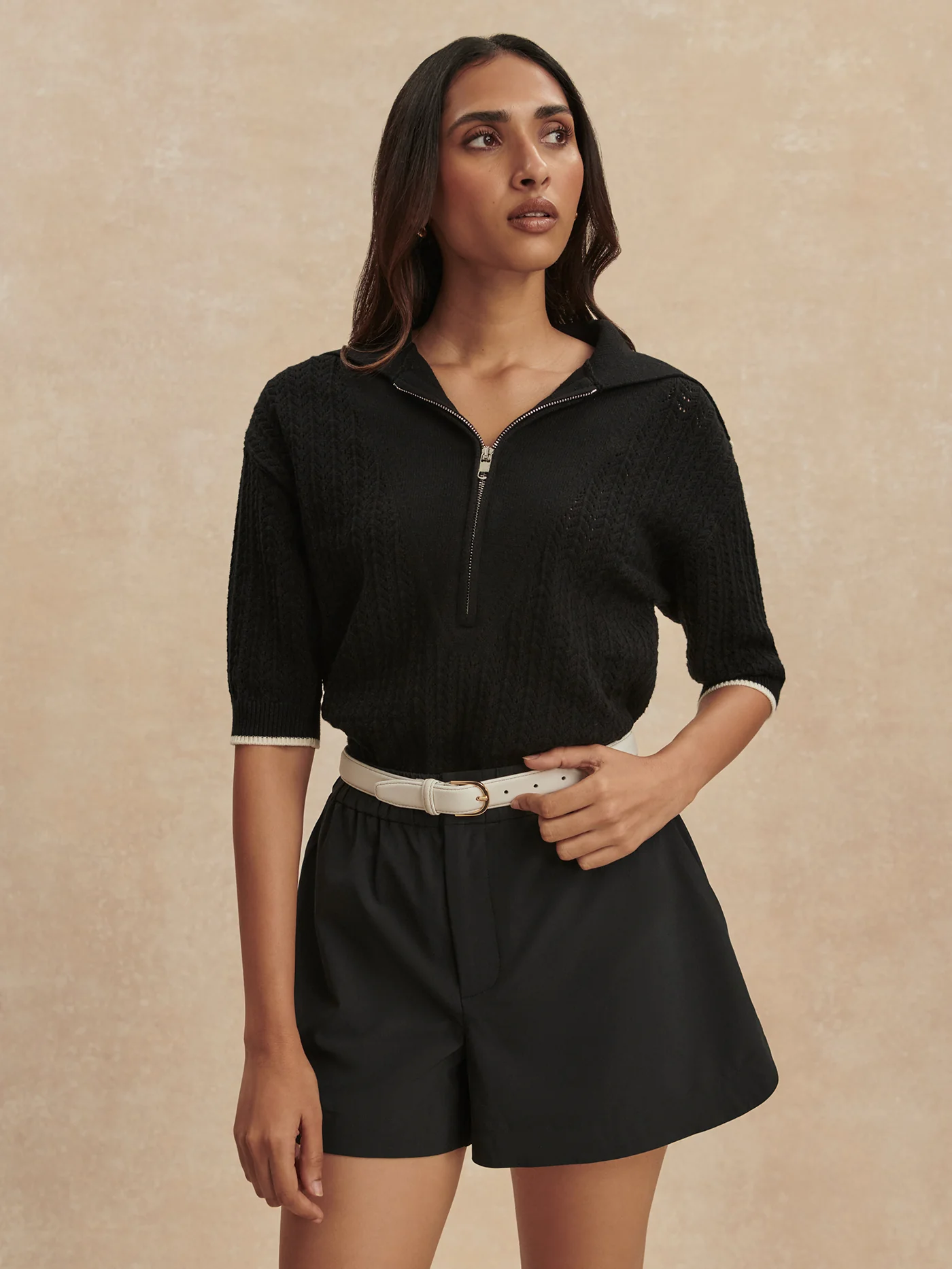 Arney Half Zip Knit Polo - Image 7