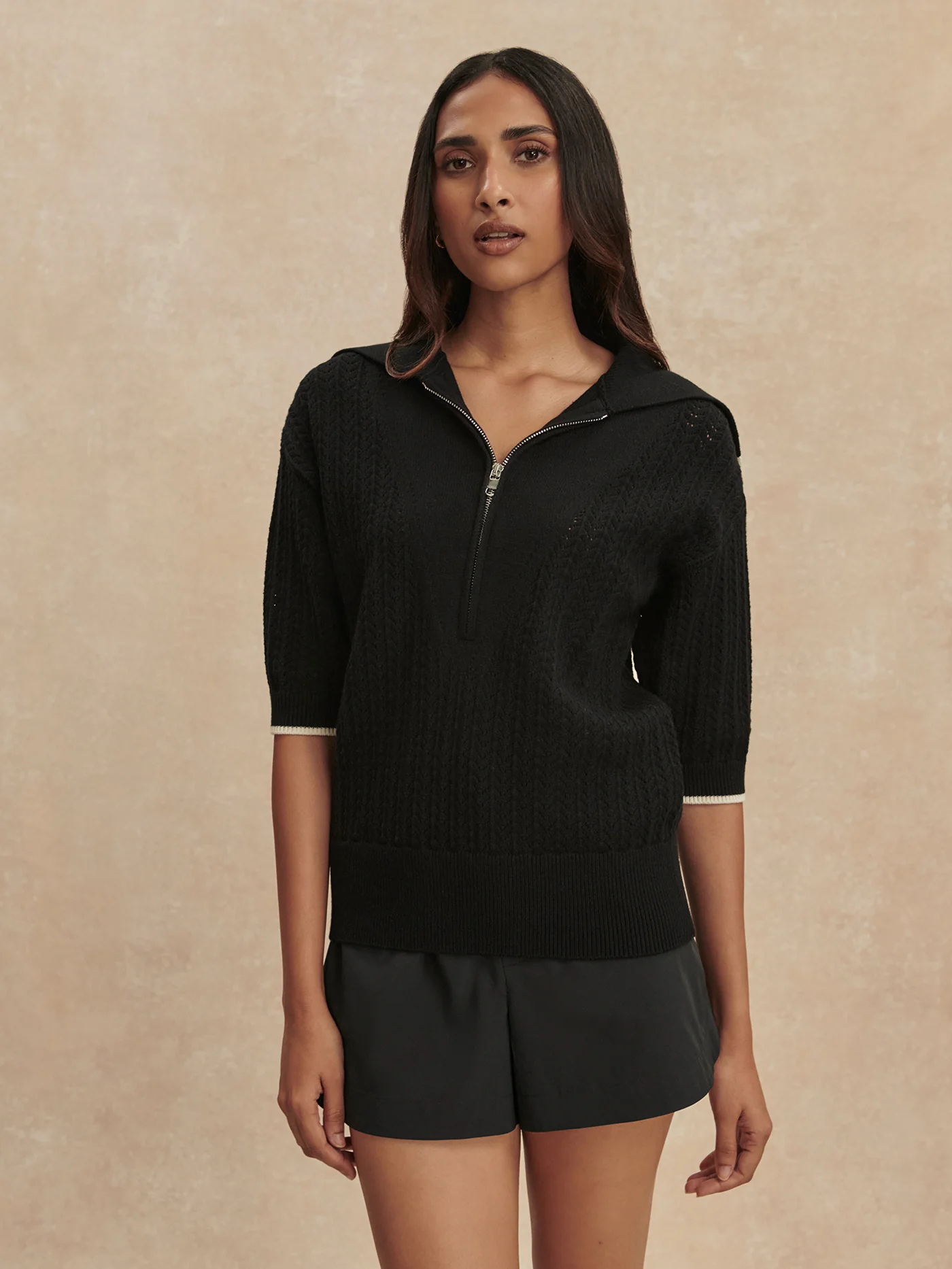 Arney Half Zip Knit Polo - Image 9