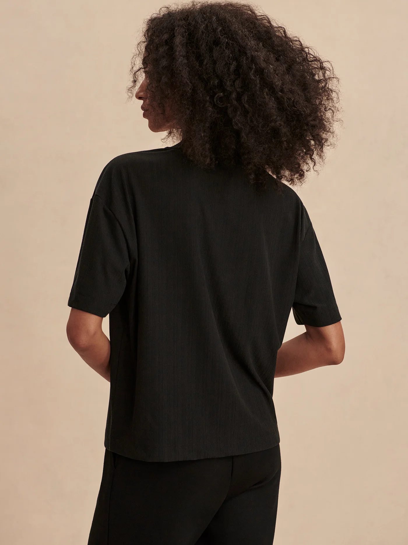 Kasey Mock Placket Rib Tee - Image 13