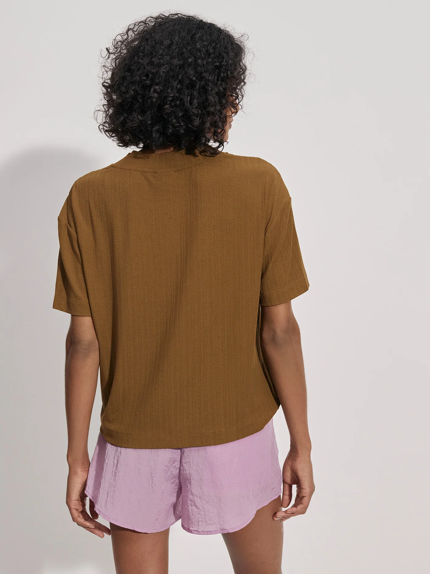 Kasey Mock Placket Rib Tee - Image 27